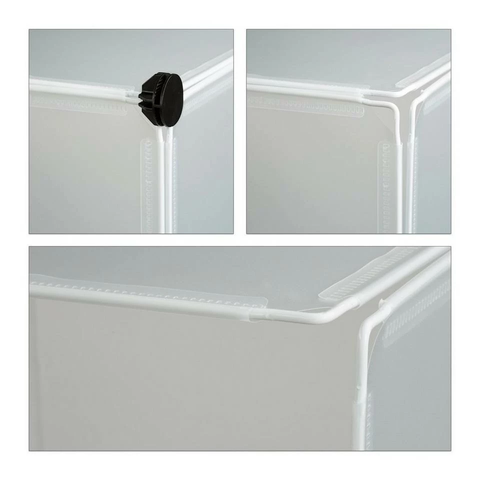 relaxdays Stufenregal »2 x Stufenregal 6 Fächer weiß« 3 relaxdays Stufenregal »2 x Stufenregal 6 Fächer weiß« – Bild 3