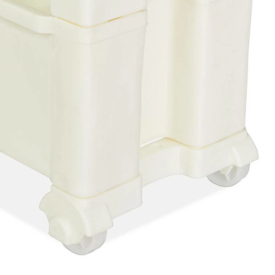 relaxdays Schieberegal »Nischenwagen mit 4 Ablagen«, Weiß 7 relaxdays Schieberegal »Nischenwagen mit 4 Ablagen«, Weiß – Bild 7