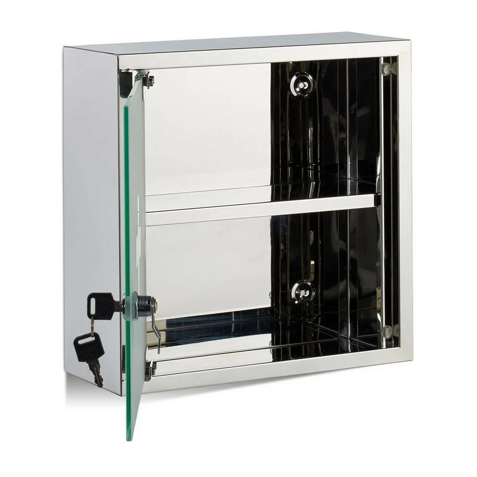 relaxdays Medizinschrank »Medizinschrank Edelstahl quadratisch« 10 relaxdays Medizinschrank »Medizinschrank Edelstahl quadratisch« – Bild 10