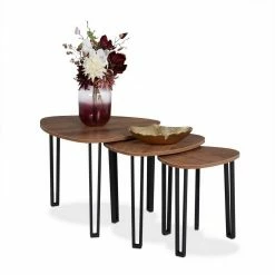 relaxdays Beistelltisch »Beistelltisch 3er Set«