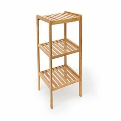 relaxdays Badregal »Bambus Badregal mit 3 Ablageflächen«