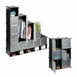 relaxdays Kleiderschrank »XXL Kleiderschrank Stecksystem« Transparent Wei&szlig; Transparent Silber, Transparent Schwarz Silber, Schwarz Transparent Silber -Deutschland Möbel Verkäufe 2024 788caf68 0197 5b83 ae15 e9ce7345e696
