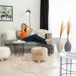 relaxdays Hocker »Fell Hocker«, Braun Beige Hellbraun, Weiß Hellbraun, Grau Hellbraun -Deutschland Möbel Verkäufe 2024 79715767 bbea 5b6b 8644 ee5b33fe803c