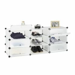 relaxdays Schuhschrank »Schuhschrank mit 10 Fächern« Transparent Wei&szlig; Transparent Silber, Transparent Schwarz Silber, Schwarz Transparent Silber -Deutschland Möbel Verkäufe 2024 798d91f2 37e9 5ba0 a29d b25f2faaff85