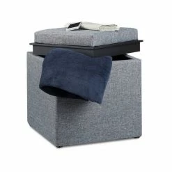 relaxdays Sitzhocker »Sitzhocker mit Stauraum«, Schwarz Grau, Anthrazit, Braun -Deutschland Möbel Verkäufe 2024 79f109b3 1d5a 5e81 b31e 6e36aaf58567