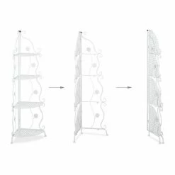 relaxdays Eckregal »Blumenregal Metall«, Weiß Wei&szlig;, Schwarz -Deutschland Möbel Verkäufe 2024 7abea717 9710 5725 820f b40c8e27be5c