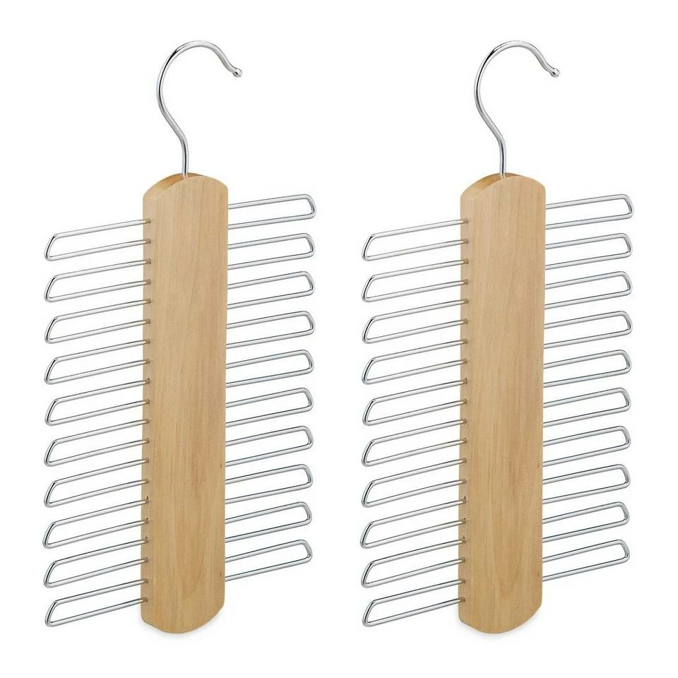 relaxdays Krawattenhalter »2 x Krawattenbügel aus Holz« 1 relaxdays Krawattenhalter »2 x Krawattenbügel aus Holz«