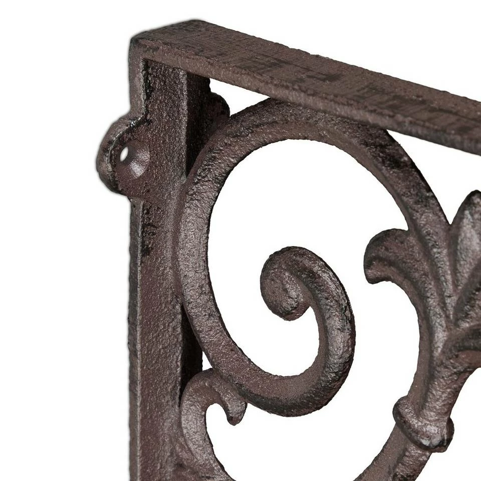 relaxdays Wandregalhalter »2 x Regalwinkel antik braun« 6 relaxdays Wandregalhalter »2 x Regalwinkel antik braun« – Bild 6