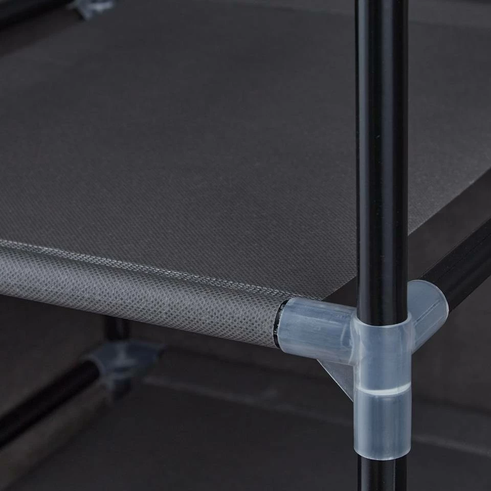 relaxdays Stoffschrank »Stoffschrank mit 2 Türen« Anthrazit 9 relaxdays Stoffschrank »Stoffschrank mit 2 Türen« Anthrazit – Bild 9