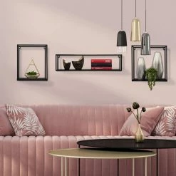 relaxdays Wandregal »3er Wandregal schwarz« -Deutschland Möbel Verkäufe 2024 7cbf206a d4ac 5a4b a6d6 37e8125433c9