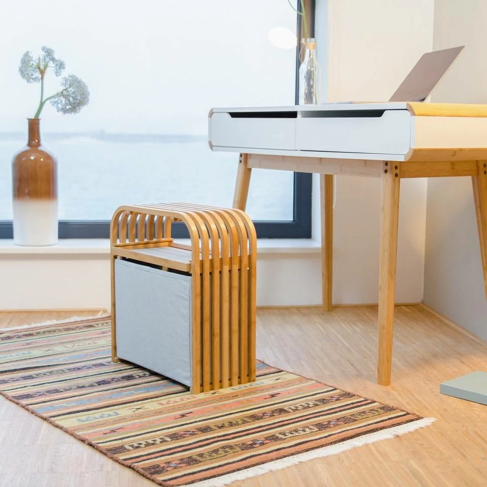 relaxdays Stauraumhocker »Bambus Hocker mit Aufbewahrung« 2 relaxdays Stauraumhocker »Bambus Hocker mit Aufbewahrung« – Bild 2