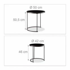 relaxdays Beistelltisch »Beistelltisch Schwarzglas 2er Set« -Deutschland Möbel Verkäufe 2024 7d8dc49c aec2 5439 8346 c2026ecd25d7