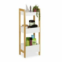 relaxdays Badregal »Badregal mit 3 Körben«