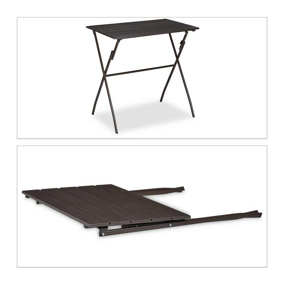 relaxdays Gartentisch »Klappbarer Gartentisch Holz-Optik« 9 relaxdays Gartentisch »Klappbarer Gartentisch Holz-Optik« – Bild 9