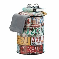 relaxdays Sitzhocker »Runde Sitztonne Vintage mit Motiv«, D Lila Orange Weiß, Rot Blau Weiß, Weiß Rot Schwarz, Orange Lila Blau -Deutschland Möbel Verkäufe 2024 7f20cbc9 25bc 566a 8e10 27a9815583a4