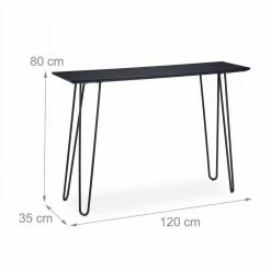 relaxdays Konsolentisch »Schwarzer Konsolentisch« 12 relaxdays Konsolentisch »Schwarzer Konsolentisch« -Deutschland Möbel Verkäufe 2024 7f5dc810 3e99 59d3 b668 cbbf455e01f0