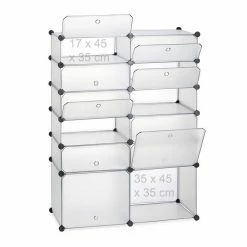 relaxdays Schuhregal »Schuhregal Kunststoff mit 12 Fächern«, Transparent Transparent Schwarz Silber, Wei&szlig; Transparent Silber, Schwarz Transparent Silber -Deutschland Möbel Verkäufe 2024 7f62ffe4 b85e 5e4f bf9d f0b32dfd8753