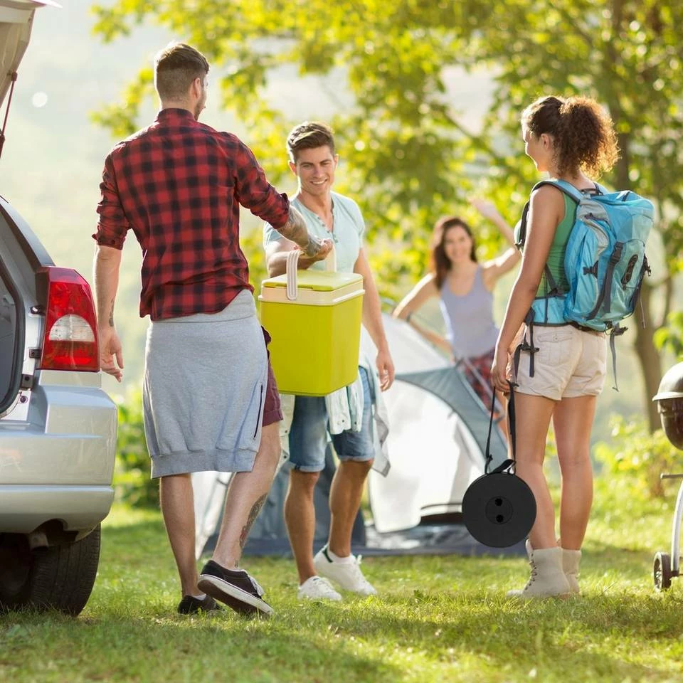 relaxdays Campinghocker »Ausziehbarer Hocker«, Schwarz Schwarz Grün 5 relaxdays Campinghocker »Ausziehbarer Hocker«, Schwarz Schwarz Grün – Bild 5