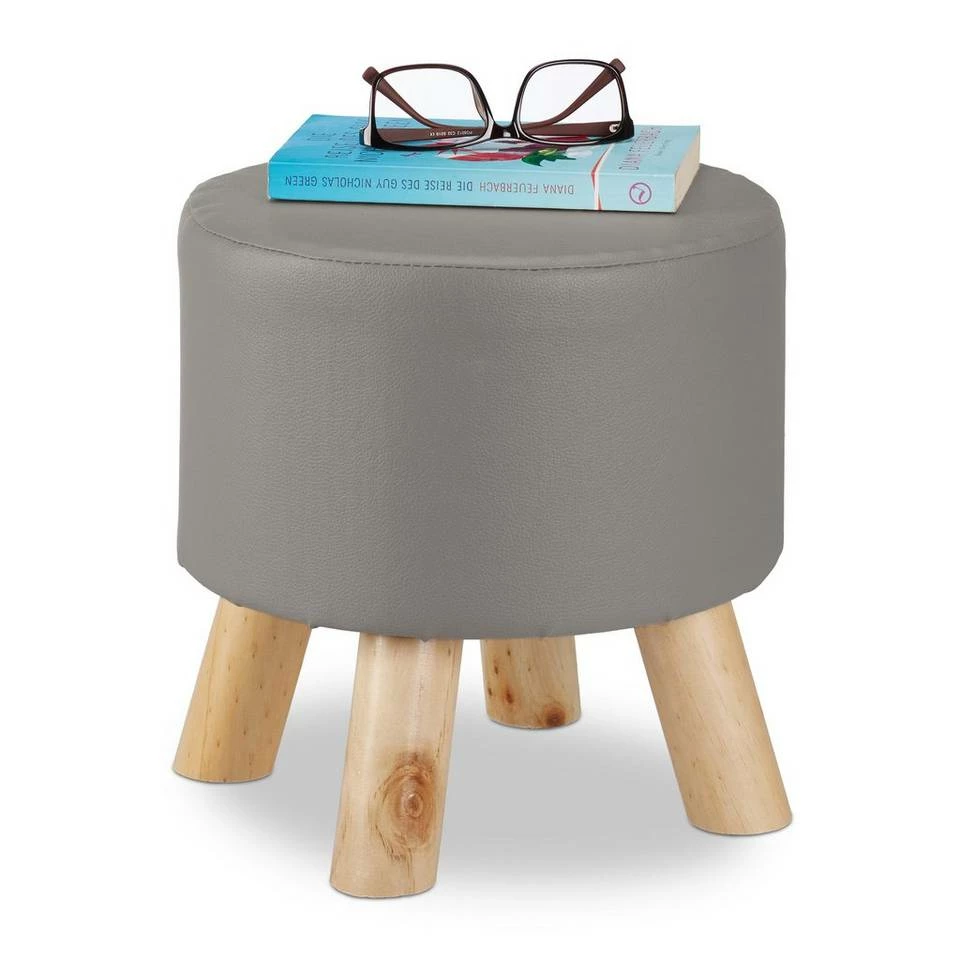 relaxdays Hocker »Hocker Kunstleder«, Braun Grau Hellbraun, Weiß Hellbraun, Beige Hellbraun, Braun Hellbraun 13 relaxdays Hocker »Hocker Kunstleder«, Braun Grau Hellbraun, Weiß Hellbraun, Beige Hellbraun, Braun Hellbraun – Bild 13
