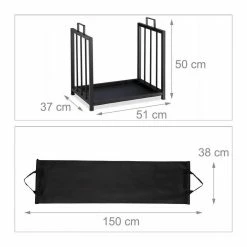 relaxdays Kaminholzregal »Kaminholzständer aus Stahl«, BxTxH:37x51x50 cm -Deutschland Möbel Verkäufe 2024 82c40464 0128 5dcd a3bd 2ba2b48ca364