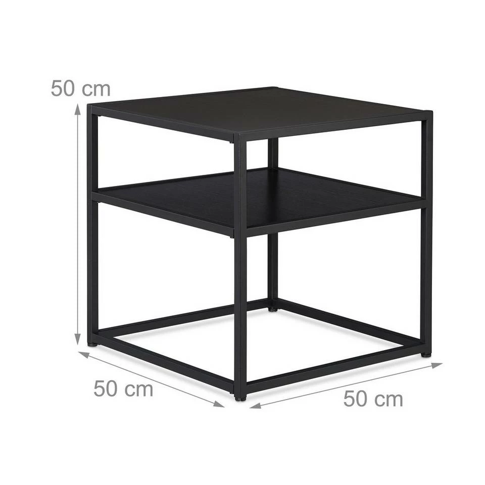 relaxdays Beistelltisch »Beistelltisch schwarz« 4 relaxdays Beistelltisch »Beistelltisch schwarz« – Bild 4