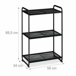 relaxdays Regal »Schwarzes Regal aus Stahl«, 3 -Deutschland Möbel Verkäufe 2024 836d24ae 921b 51ae 8969 20dc45a523e2