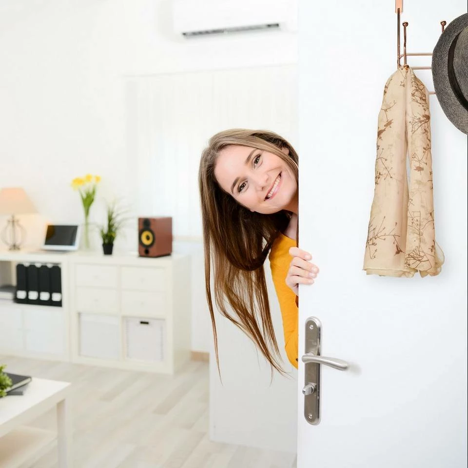 Türgarderobe »2 x Türgarderobe mit 3 Doppelhaken gold«, relaxdays 5 Türgarderobe »2 x Türgarderobe mit 3 Doppelhaken gold«, relaxdays – Bild 5