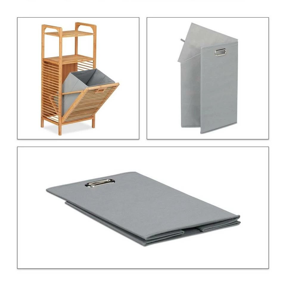 relaxdays Badregal »Badregal mit Wäschekorb« 7 relaxdays Badregal »Badregal mit Wäschekorb« – Bild 7