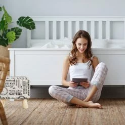 relaxdays Polsterhocker »Gepolsterter Hocker mit Holzbeinen« -Deutschland Möbel Verkäufe 2024 8585014d 9bde 5603 adfd 0f1e2bcf9a49