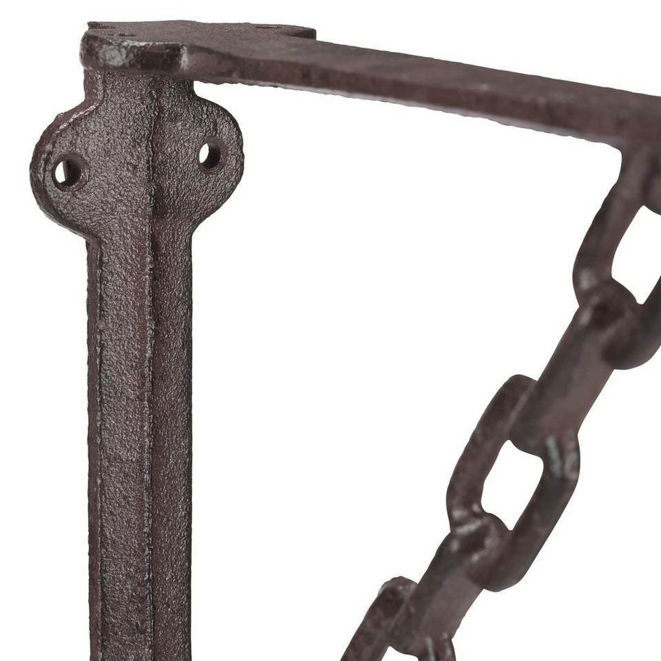 relaxdays Wandregalhalter »6 x Regalwinkel Gusseisen Kette« 6 relaxdays Wandregalhalter »6 x Regalwinkel Gusseisen Kette« – Bild 6