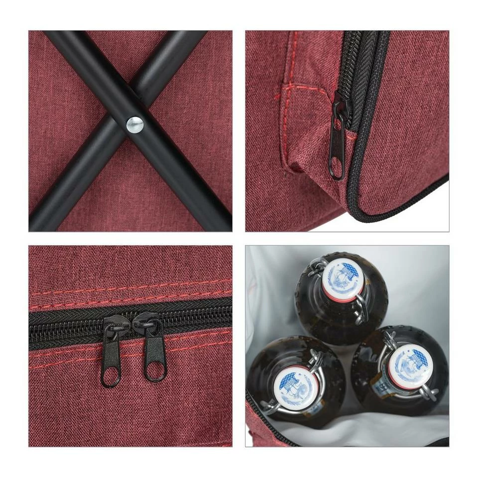 relaxdays Campinghocker »Roter Campinghocker mit Lehne« 8 relaxdays Campinghocker »Roter Campinghocker mit Lehne« – Bild 8