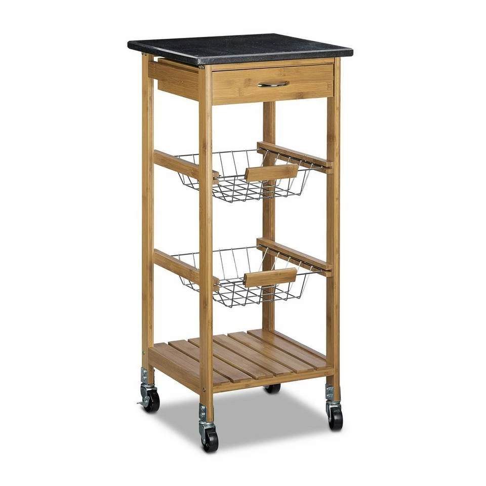 relaxdays Küchenwagen »Küchenwagen ALFRED S mit 2 Körben« 2 relaxdays Küchenwagen »Küchenwagen ALFRED S mit 2 Körben« – Bild 2