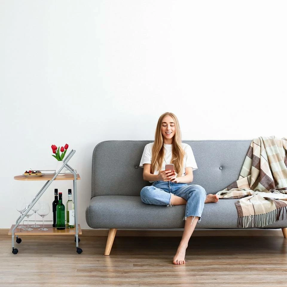 relaxdays Servierwagen »Servierwagen mit 2 Etagen« 2 relaxdays Servierwagen »Servierwagen mit 2 Etagen« – Bild 2