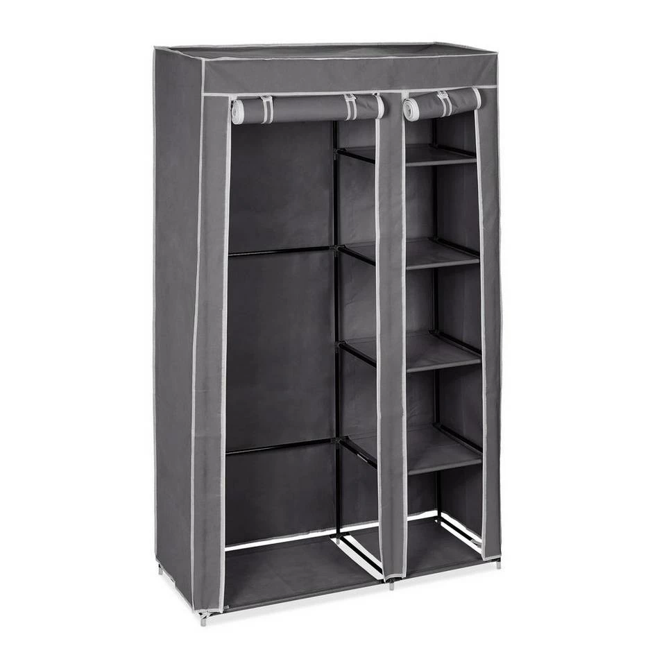 relaxdays Kleiderschrank »3 x Stoffschrank Kleiderstange grau« 6 relaxdays Kleiderschrank »3 x Stoffschrank Kleiderstange grau« – Bild 6
