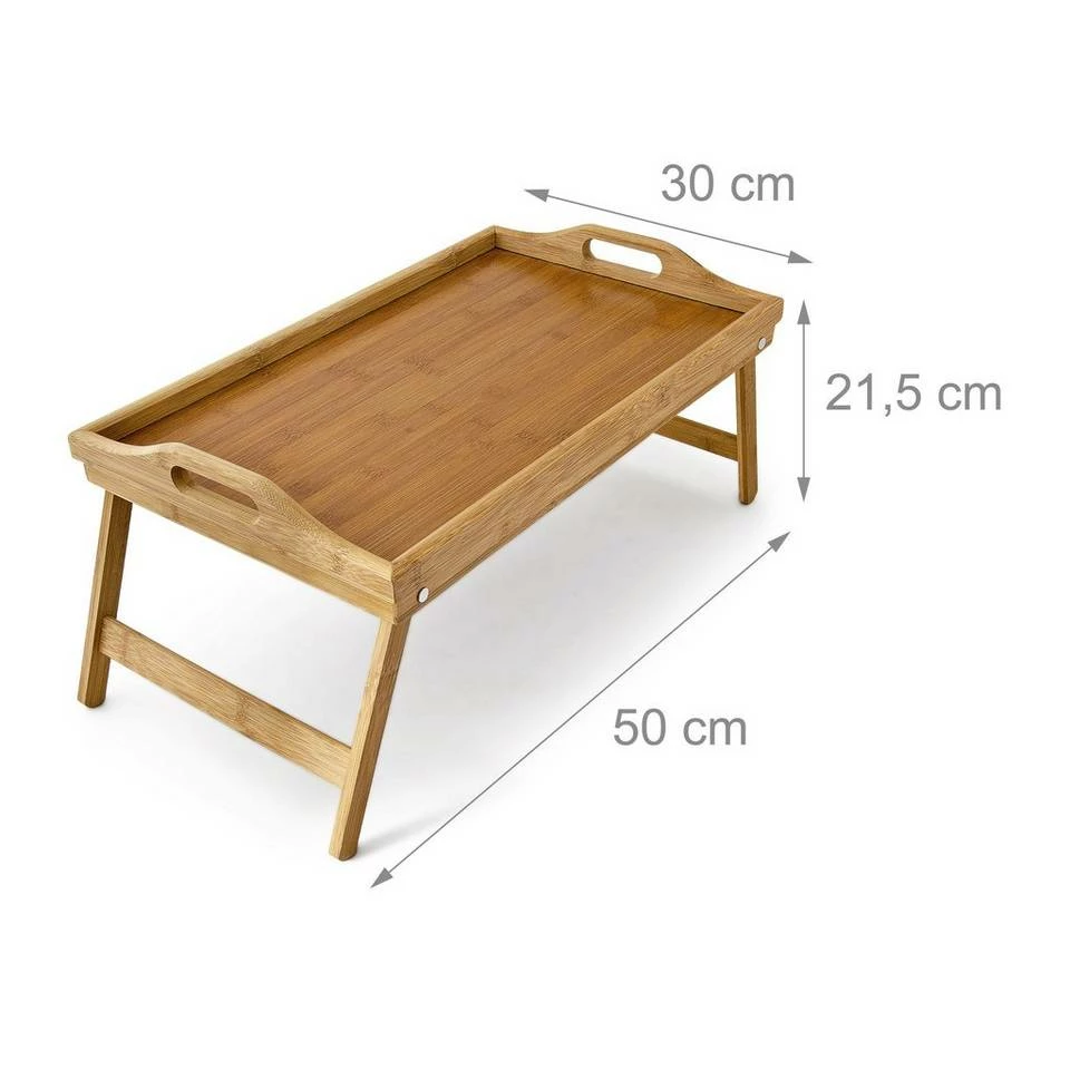 relaxdays Tabletttisch »2x Bambus Betttablett« 4 relaxdays Tabletttisch »2x Bambus Betttablett« – Bild 4