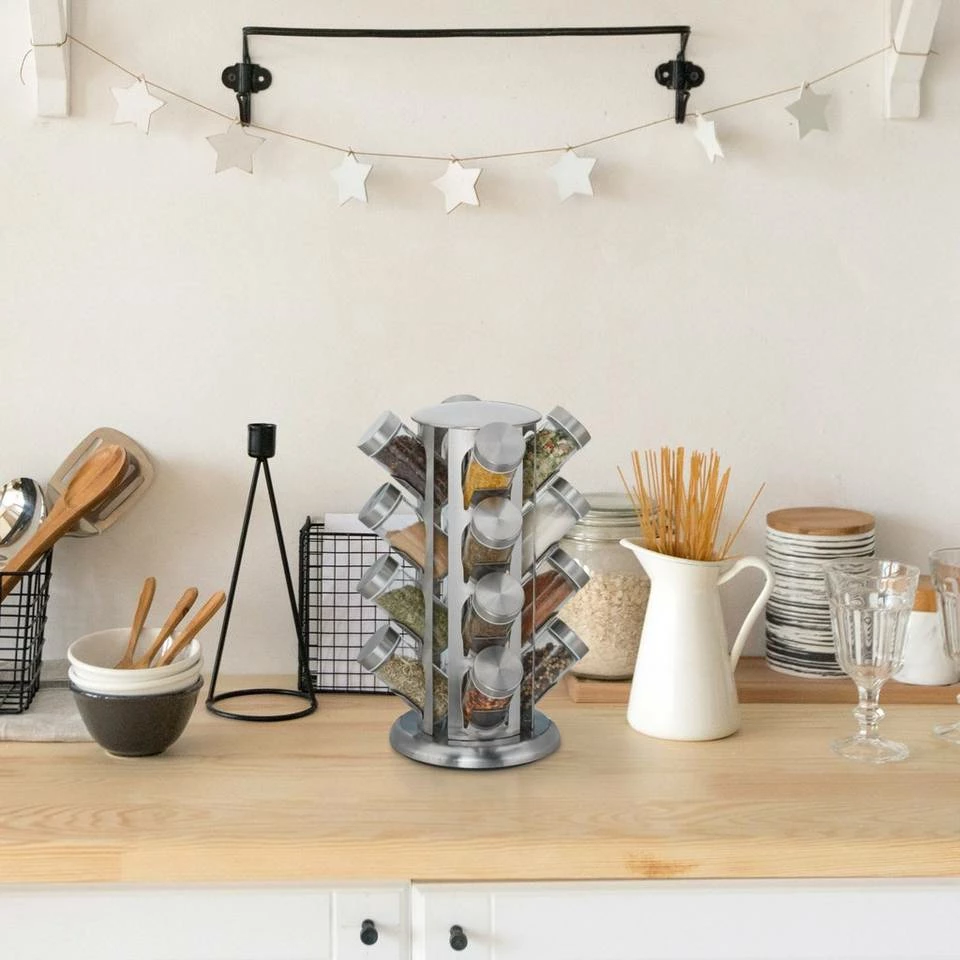 relaxdays Gewürzkarussell »Gewürzkarussell mit 16 Gläsern« 2 relaxdays Gewürzkarussell »Gewürzkarussell mit 16 Gläsern« – Bild 2