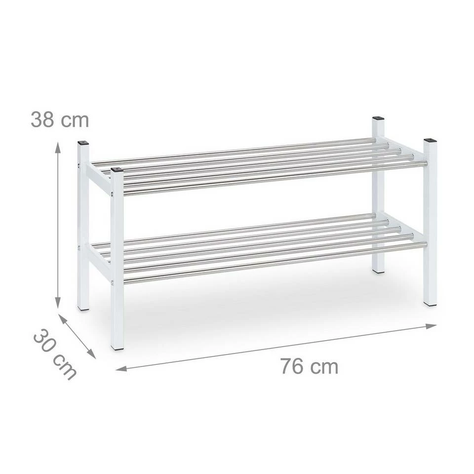 relaxdays Schuhregal »Metall Schuhregal stapelbar« 4 relaxdays Schuhregal »Metall Schuhregal stapelbar« – Bild 4