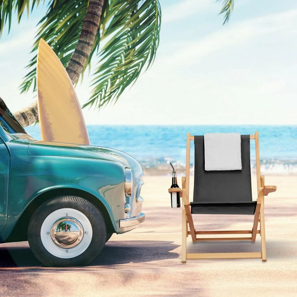 relaxdays Gartenliege »Schwarzer Liegestuhl 2er Set« 6 relaxdays Gartenliege »Schwarzer Liegestuhl 2er Set« – Bild 6