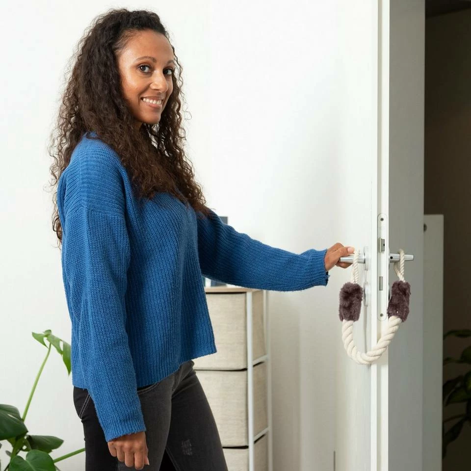 relaxdays Türdämpfer »Türkordel Klemmschutz 2er Set braun« 3 relaxdays Türdämpfer »Türkordel Klemmschutz 2er Set braun« – Bild 3