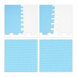 relaxdays Bodenschutzmatte »Puzzlematte mit Rand 120 x 120 cm«, Set, Blau Grau Weiß, Hellblau Weiß -Deutschland Möbel Verkäufe 2024 8c16aaa7 960e 5bcf 9302 7fac90e9c4a6