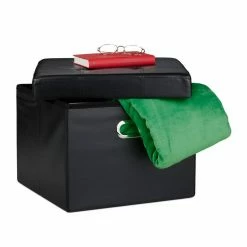 relaxdays Sitzhocker »Sitzhocker mit Stauraum & Griff«, Dunkelgrau Anthrazit, Weiß, Schwarz -Deutschland Möbel Verkäufe 2024 8c18c9b0 9cf7 5651 adba 8f830d7c6958