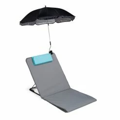 relaxdays Gartenliege »Strandmatte mit Sonnenschirm«, Grau -Deutschland Möbel Verkäufe 2024 8c56a34c fcff 52af a657 8acc77fbd13c