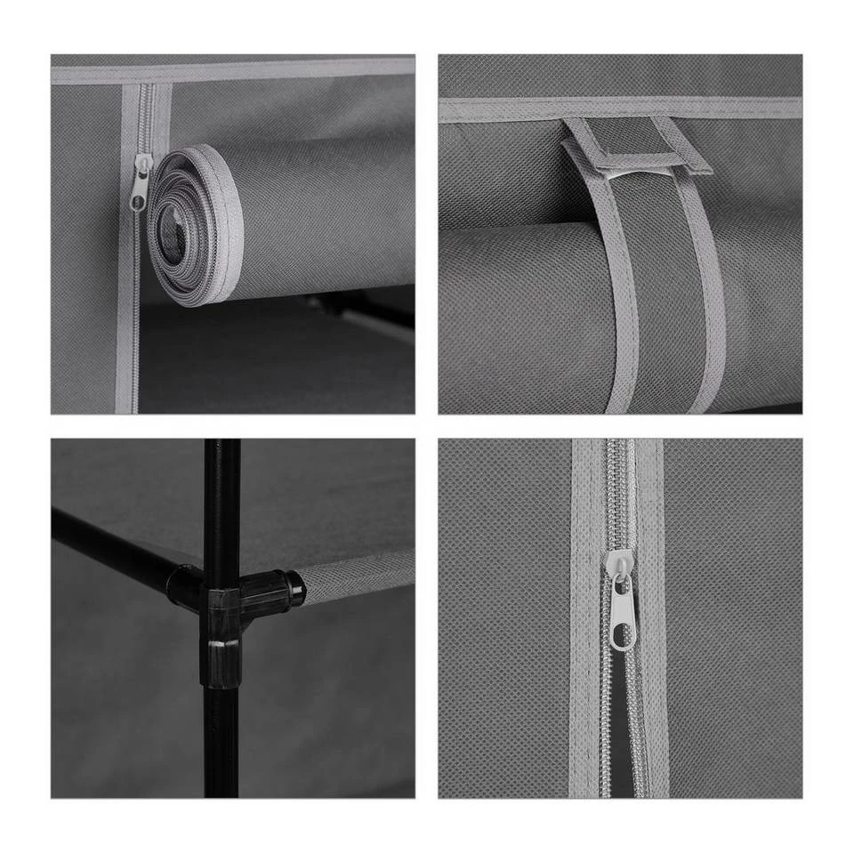 relaxdays Stoffschrank »Stoffschrank mit 6 Fächern« Anthrazit 8 relaxdays Stoffschrank »Stoffschrank mit 6 Fächern« Anthrazit – Bild 8