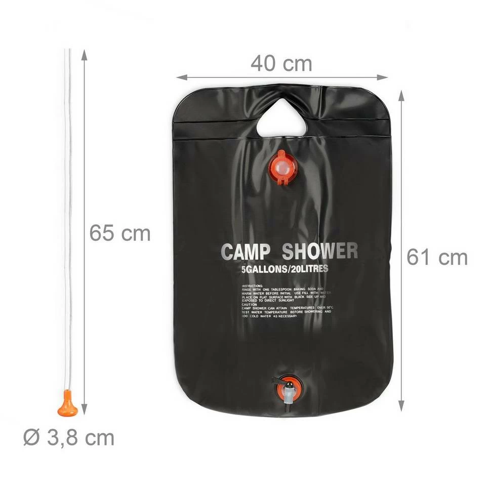 relaxdays Campinghocker »2 x Campingdusche 20 Liter« 4 relaxdays Campinghocker »2 x Campingdusche 20 Liter« – Bild 4