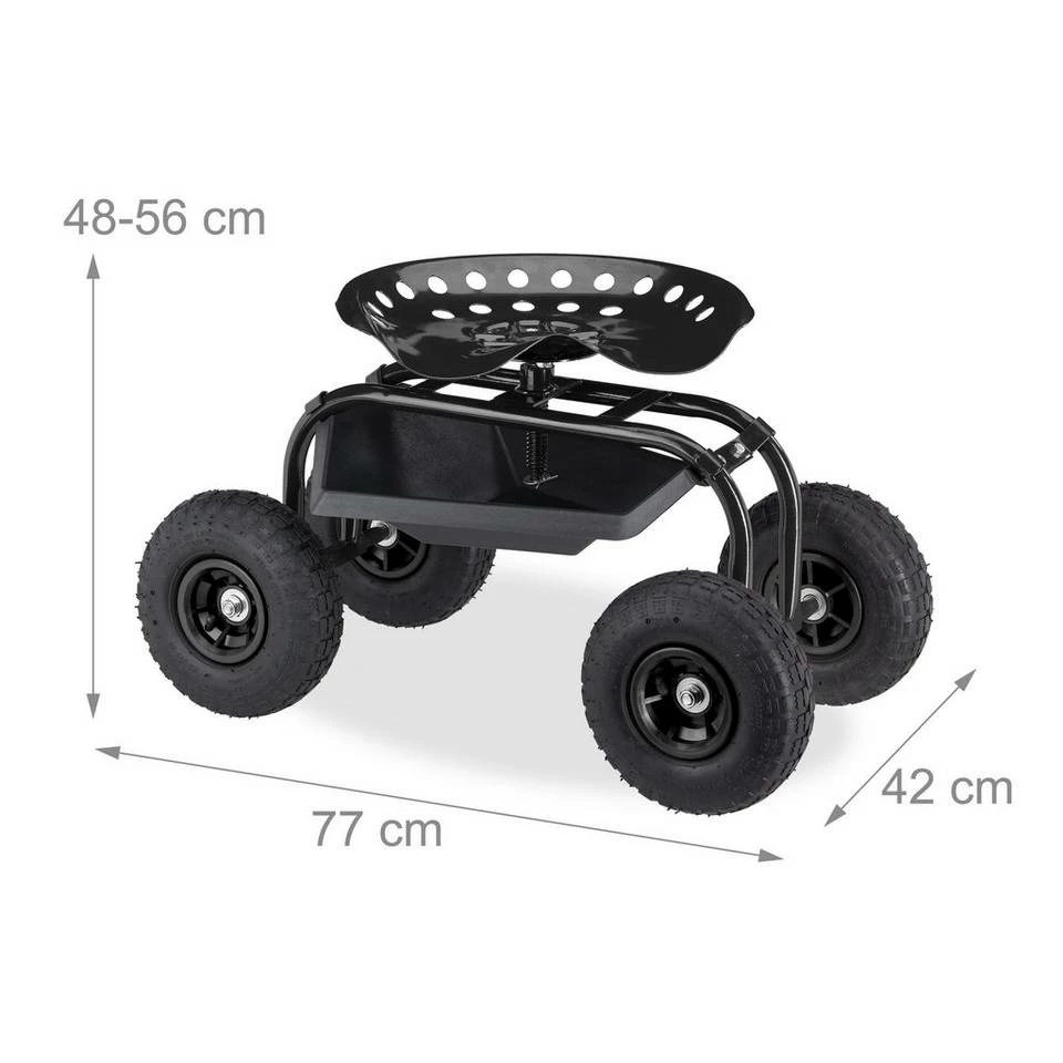 relaxdays Rollsitz »Rollsitz für den Garten« 4 relaxdays Rollsitz »Rollsitz für den Garten« – Bild 4