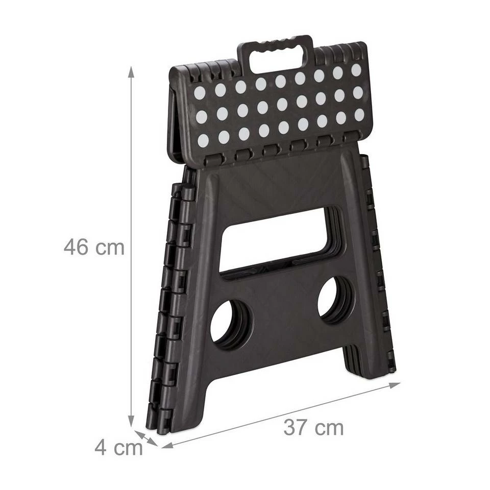 relaxdays Tritthocker »4 x Klapphocker faltbar L dunkelgrau« 6 relaxdays Tritthocker »4 x Klapphocker faltbar L dunkelgrau« – Bild 6