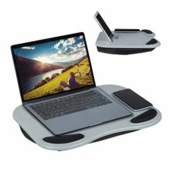 relaxdays Laptop Tablett »Laptopkissen grau«, Kunststoff