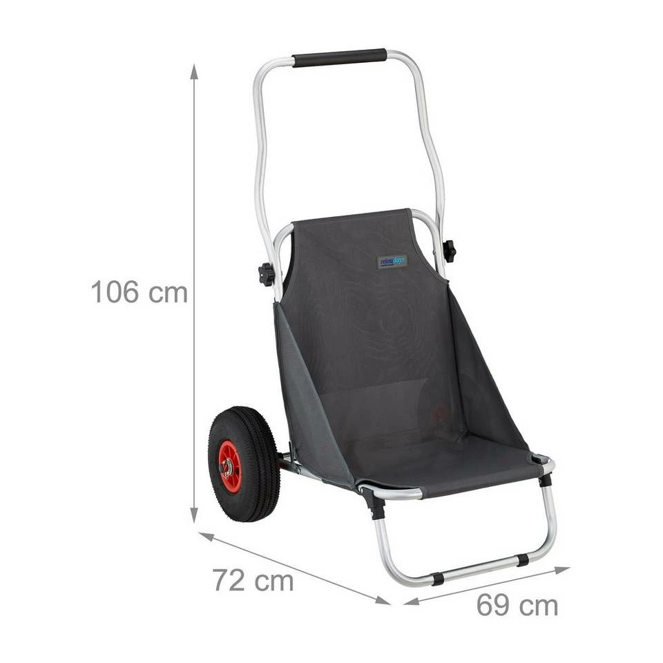 relaxdays Campingstuhl »Strandwagen klappbar« 4 relaxdays Campingstuhl »Strandwagen klappbar« – Bild 4