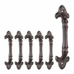 relaxdays Möbelgriff »6 x Möbelgriff Vintage braun«