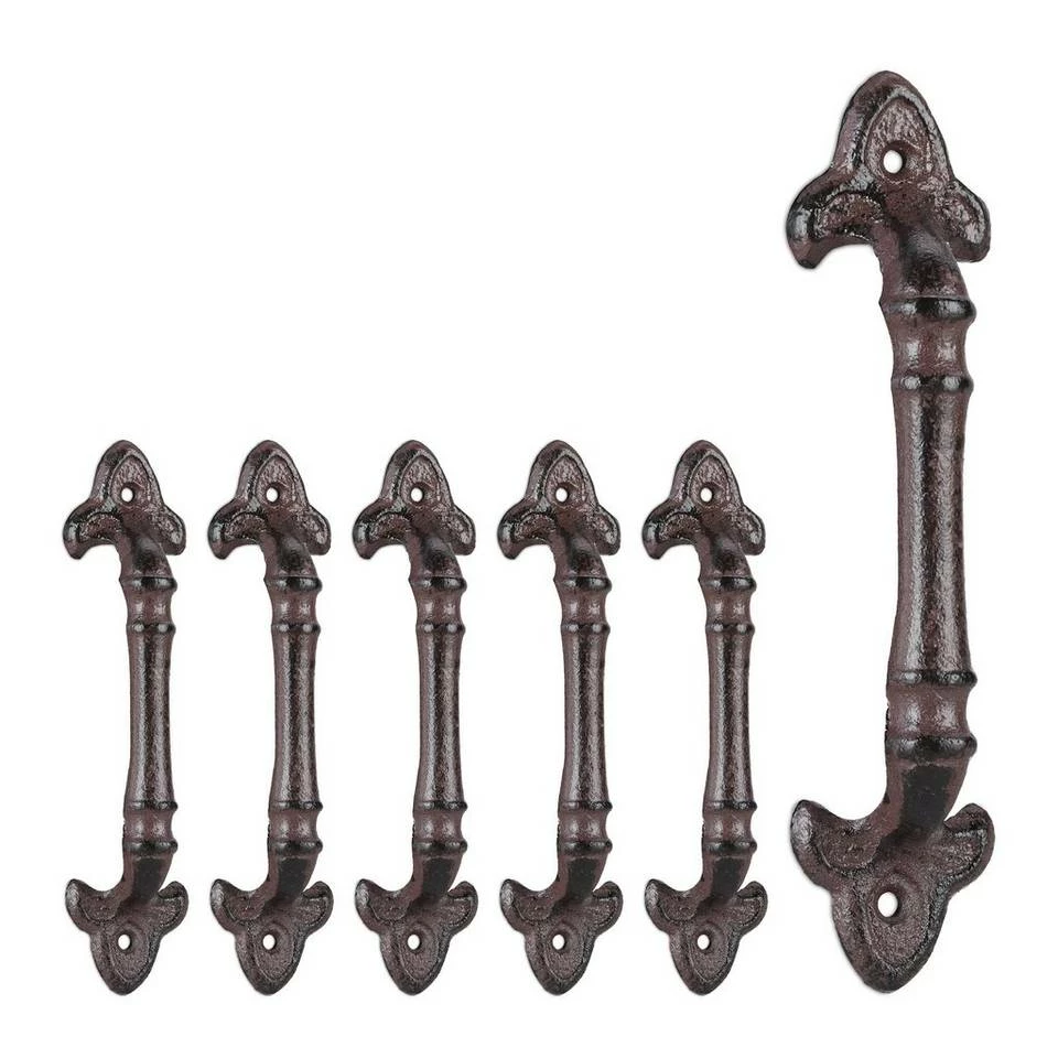 relaxdays Möbelgriff »6 x Möbelgriff Vintage braun« 1 relaxdays Möbelgriff »6 x Möbelgriff Vintage braun«